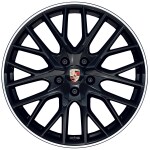 21-inch Panamera SportDesign wheels painted in Black (high-gloss)