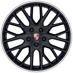 21-inch Panamera SportDesign wheels painted in Jet Black Metallic