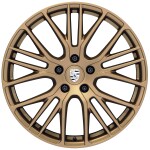 21-inch Panamera Exclusive Design sport wheels painted in Satin Aurum