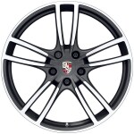 21-inch Cayenne Turbo wheels with wheel arch extensions in exterior colour