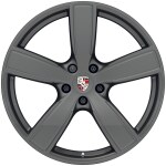 22-inch Cayenne Sport Classic wheels in satin Platinum incl. wheel arch extensions in exterior colour