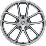 20-inch 718 Spyder wheels in silver colour