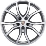 21-дюймовые диски Cayenne Exclusive Design c окрашенными расширителями колёсных арок