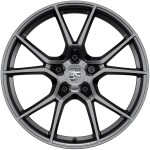 20-дюймовые диски Cayenne S окрашены в серый цвет - Vesuvius Grey