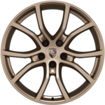 21-inch Cayenne Exclusive Design wheels fully painted in Neodyme