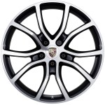 21-дюймовые колесные диски Cayenne Exclusive Design цвета «Черный хромит металлик»