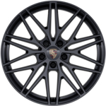 21-inch RS Spyder Design wheels fully painted in Chromite Black Metallic