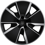21-inch Macan Turbo wheels painted in Black (high-gloss)
