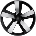 22-дюймові диски Macan Sport, пофарбовані в чорний колір (глянцевий) колір