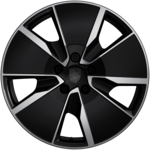 20-дюймові колеса Macan Turbo, пофарбовані в чорний колір (глянцевий)
