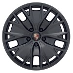 20" Taycan Turbo S Aero Design velgen in Satin Black