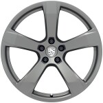 20" Macan Sport Wheels Painted in Satin Platinum