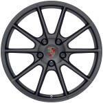 20-inch 718 Sport wheels painted in Satin Black