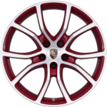 21-дюймовые диски Cayenne Exclusive Design окрашены в цвет кузова, c окрашенными расширителями колёсных арок