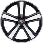 22-дюймовые диски Exclusive Design Sport окрашены в чёрный цвет - Black (high-gloss), c окрашенными расширителями колёсных арок