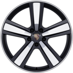 22-дюймовые диски Exclusive Design Sport окрашены в чёрный цвет - Chromite Black Metallic, c окрашенными расширителями колёсных арок
