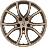 21-дюймовые диски Cayenne Exclusive Design окрашены в неодимовый цвет - Neodyme, c окрашенными расширителями колёсных арок
