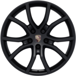 21" Cayenne Exclusive Design Wheels in Silk Gloss Black