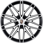 Cerchi RS Spyder Design da 21 pollici con estensione dei passaruota nel colore dell'esterno
