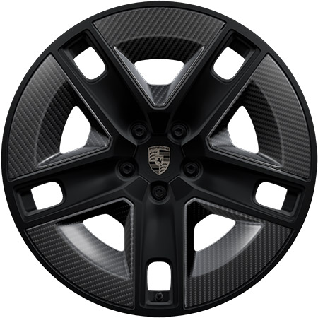 Rodas Cayenne Exclusive Design de 22 polegadas pintadas em Preto acetinado com Aeroblades