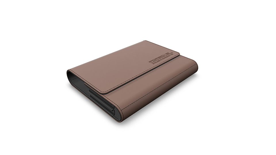 Board briefcase leather