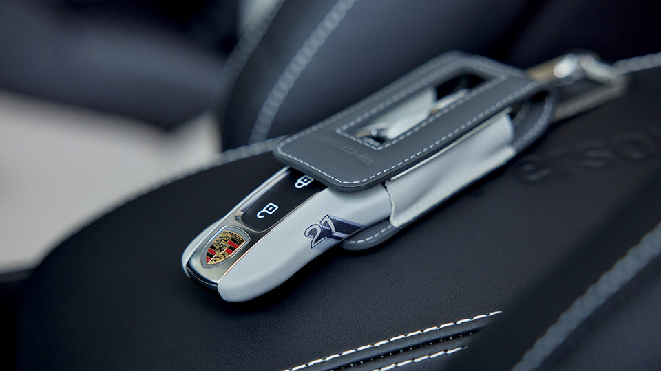 Bespoke Vehicle Key Leather with Key Pouch Leather
