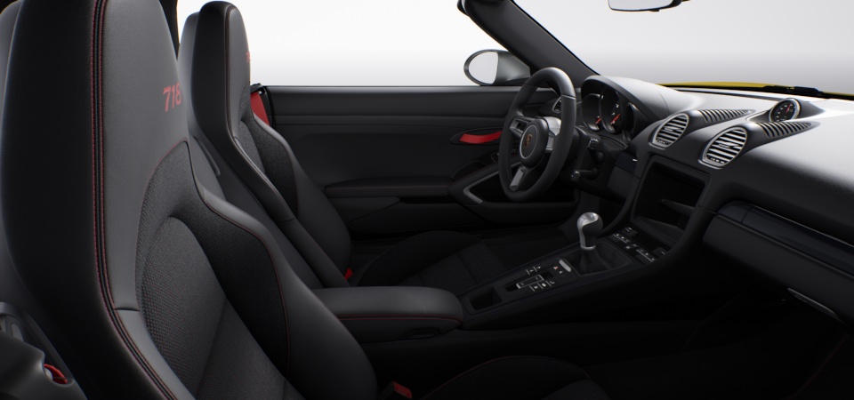 Interior Package 718 T, Contrasting colour: Guards Red