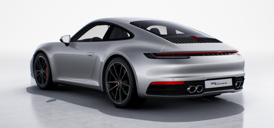 Logo Porsche en Noir, finition brillante