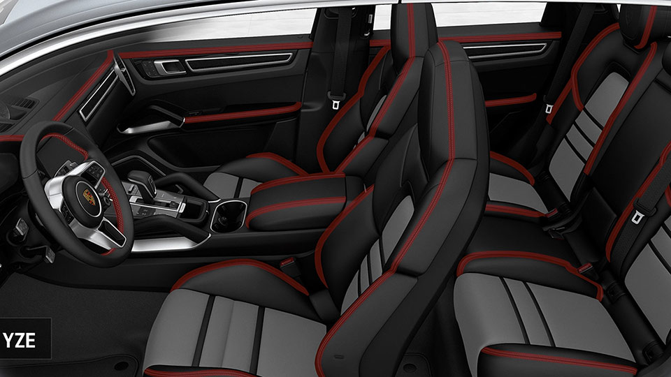 Deviated Stitching Interior Package and Deviated Leather Seat Centers