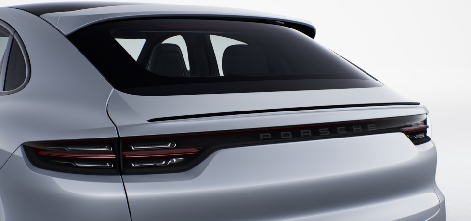 Logo 'Porsche' en Noir, finition satinée incl. suppression de la désignation du modèle