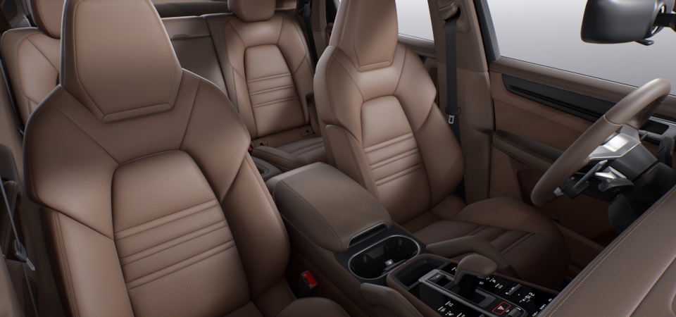 Club leather interior in two-tone combination Truffle Brown-Cohiba Brown