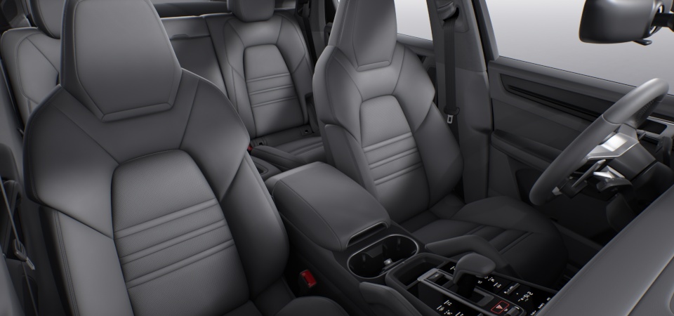 Partial leather interior in standard colour, Seats in smooth-finish leather  Slate Grey