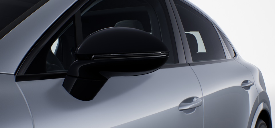 Exterior Mirrors Painted in High Gloss Black