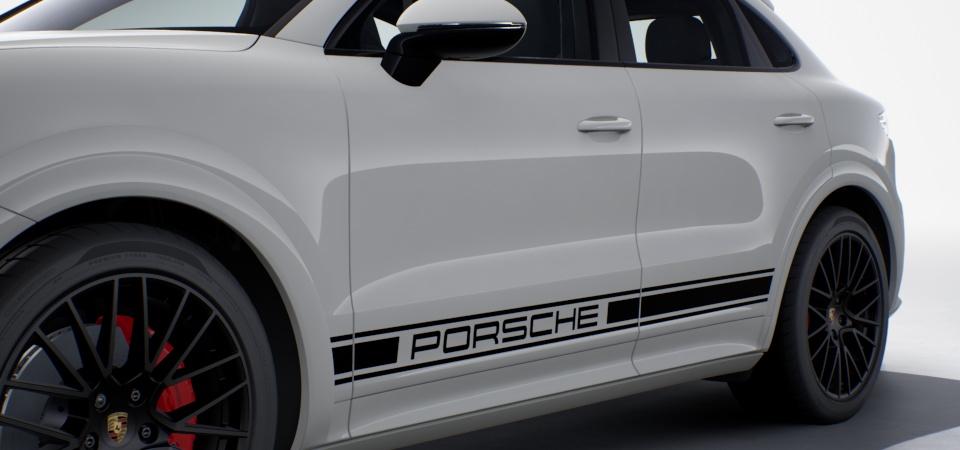 "PORSCHE" Logo on Side in Black