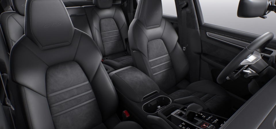 Leather Interior in Black incl. GTS Interior Package in Race-Tex