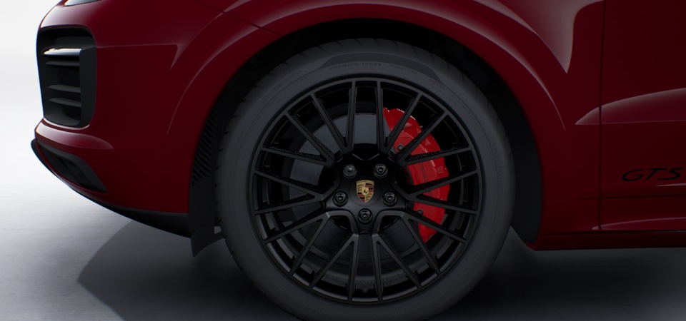 21吋 RS Spyder Design 輪圈施以消光黑色烤漆 (Satin Black)，含車身同色輪拱造型