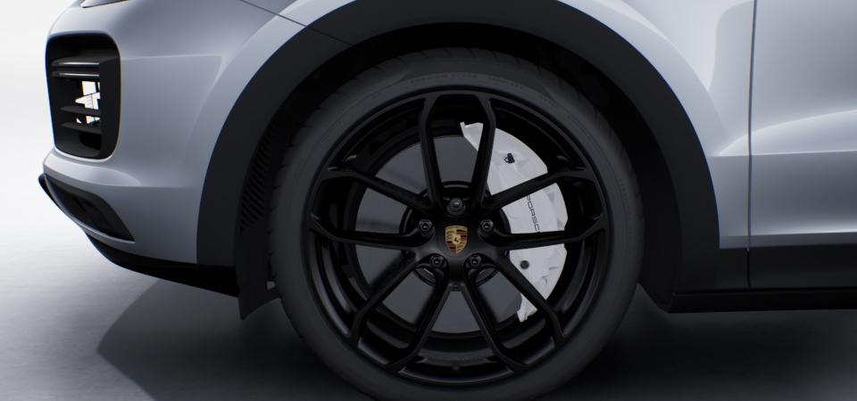22吋 GT Design 輪圈施以絲綢光澤黑色
