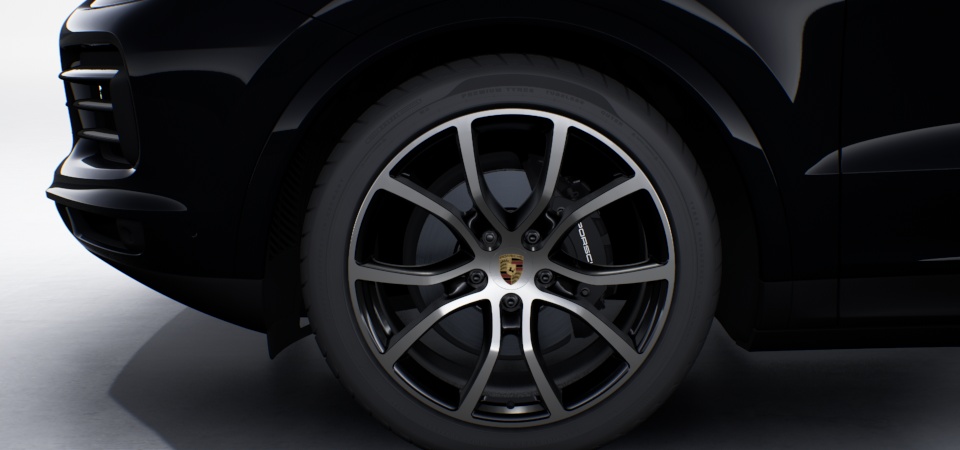 21-inch Cayenne Exclusive Design wheels in Black (high-gloss) incl. wheel arch extensions in exterior colour