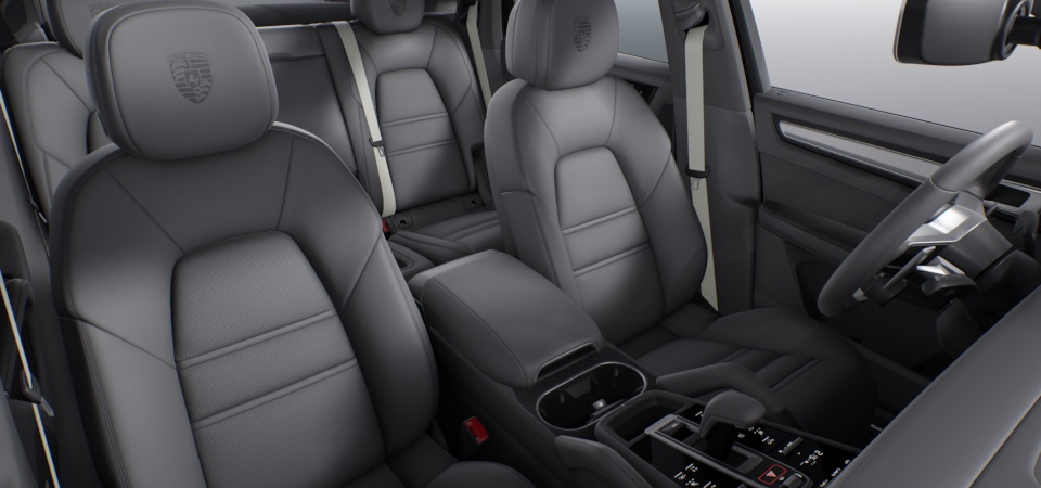 Partial leather interior in standard colour, Seats in smooth-finish leather  Slate Grey