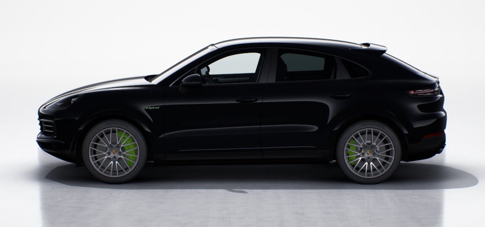 Porsche Ceramic Composite Brake (PCCB) met remklauwen in Acid Green