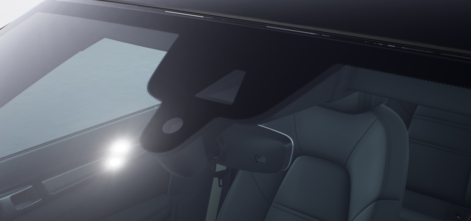 Phares principaux à DEL teintés avec faisceau matriciel, incluant le système d'éclairage dynamique Porsche Plus (PDLS Plus)