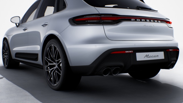 Sports exhaust system including sports tailpipes in Black