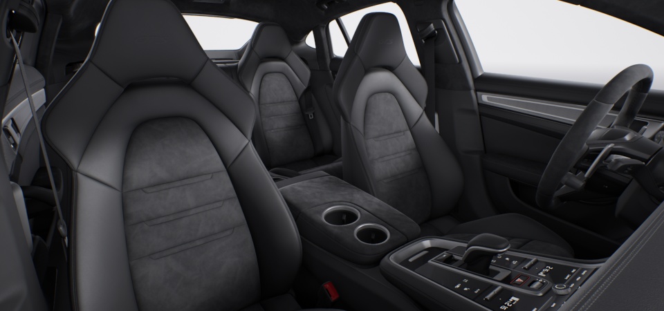 Alcantara® interior with extensive leather items in Black