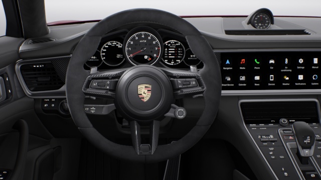 Heated GT Sports steering wheel Alcantara® with steering wheel panel carbon