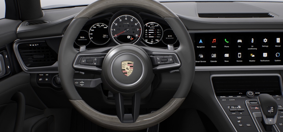 Heated Sports steering wheel Paldao grey
