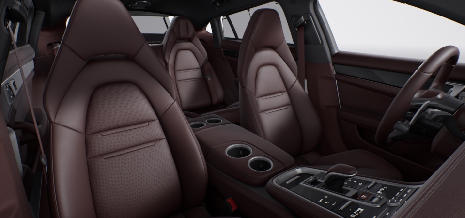 Leather interior in Marsala, smooth-finish leather