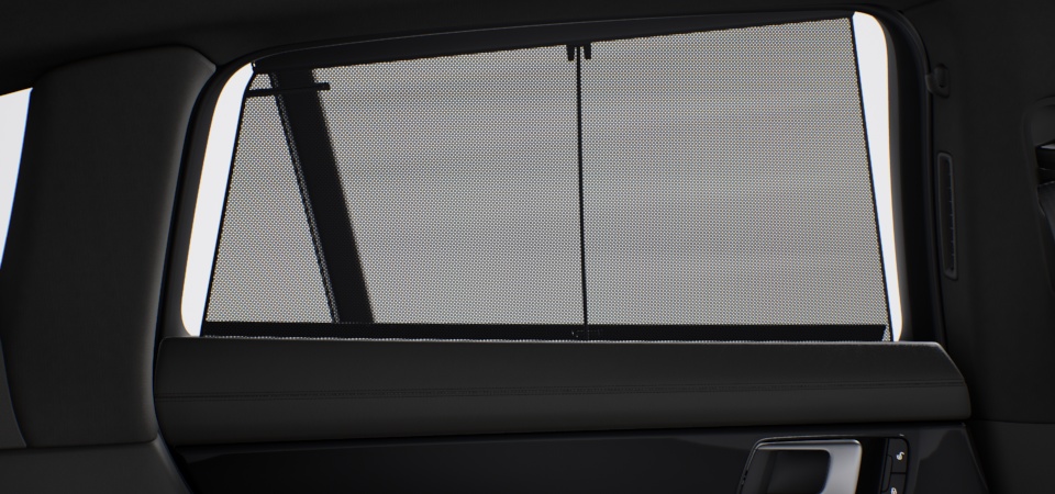 后侧车窗电动遮阳卷帘