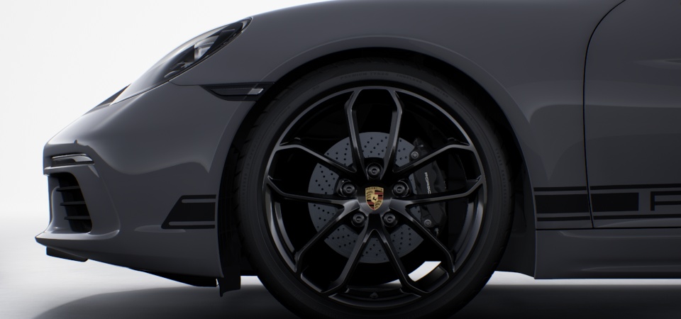 20" 718 Cayman GT4 Wheels in High Gloss Black
