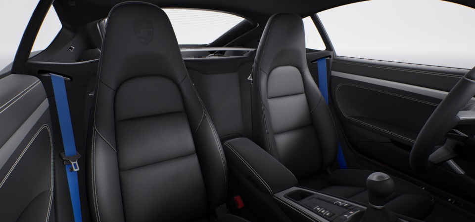 Seat belts in Shark Blue