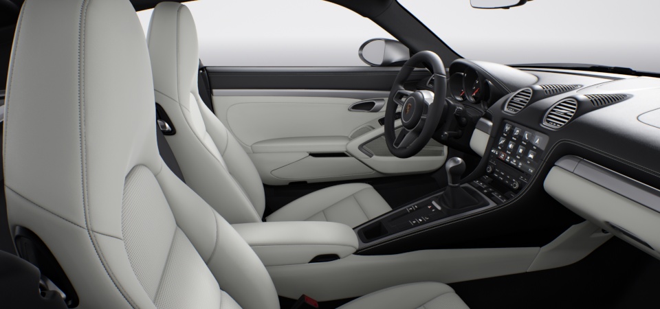 Two-tone leather interior in two-tone combination Black-Crayon